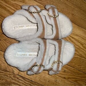 Stuart Weitzman Furry Sandals
